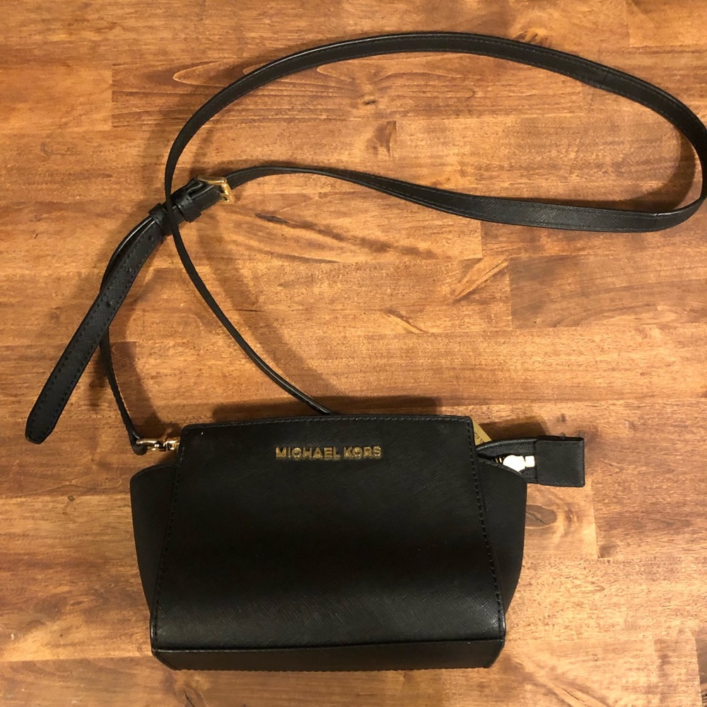 Selma Mini Saffiano Leather Crossbody
